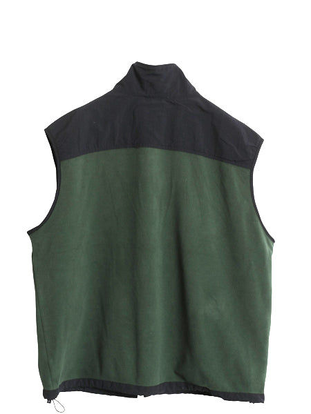 ノースフェイス フリース ベスト メンズ XXL 古着 GORE WINDSTOPPER 重ね着 前開き フルジップ フリース ナイロン ハイネック 大きいサイズ