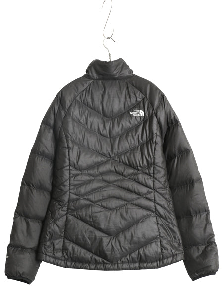 US企画 ノースフェイス ナイロン ダウン ジャケット レディース M / アウトドア 550 フィル ハイネック ブルゾン フルジップ キルティング