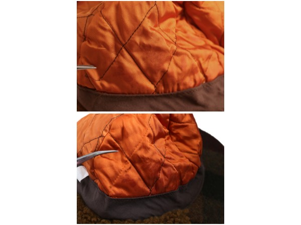 80s USA製 Seifter Associates ボア 耳当て付き キャップ メンズ レディース L 帽子 ヴィンテージ チェック ウール 中綿 ライナー ボンバー