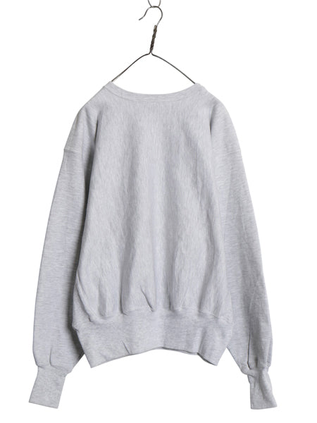 デッドストック 90s 00s ★ チャンピオン リバースウィーブ プリント スウェット メンズ L / 新品 オールド 裏起毛 トレーナー カレッジ 灰