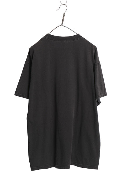 90s 企業 ヤモリ プリント 半袖 Tシャツ メンズ XL オールド ヘビーウェイト コットン カットソー テキーラ キャラクター 大きいサイズ 黒