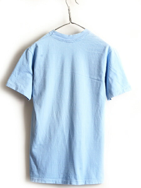 70s 80s USA製 ビンテージ ■ ハワイ マップ プリント 半袖 Tシャツ ( M メンズ レディース ) 古着 HANES ヘインズ アロハ ハワイアン 青