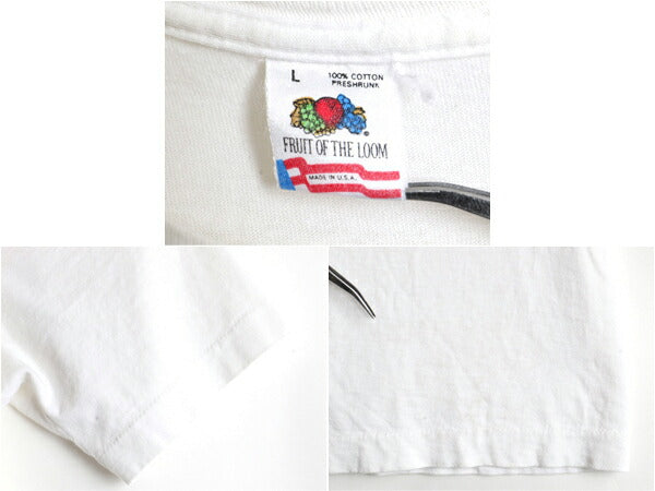 90s JOEY WALDON ジョーク メッセージ アート プリント 半袖 Tシャツ (L)