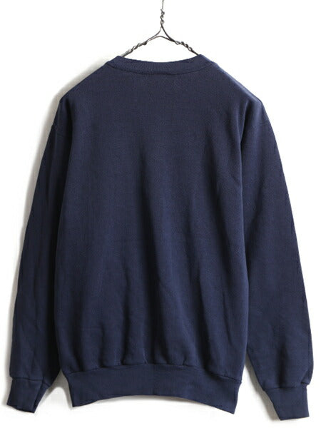 90s USA製 ■ TULTEX NFL ジャイアンツ プリント スウェット ( M メンズ S 程) 古着 90年代 オールド タルテックス トレーナー アメフト 紺