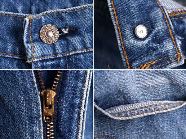 鬼 ヒゲ 70s USA製★ リーバイス 505 0217 シングル デニム パンツ ( メンズ 31 32 ) 70年代 ビンテージ Levis 66前期 ジーンズ ジーパン