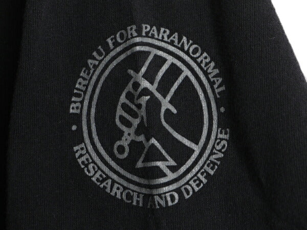 00s ★ ヘルボーイ プリント 半袖 Tシャツ ( メンズ M ) 00年代 HELLBOY オフィシャル 映画 ムービー アメコミ ヘビーウェイト 当時物 黒