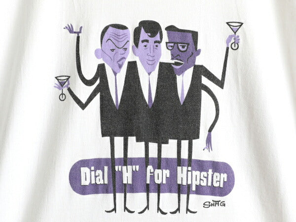 90s USA製 ★ SHAG アート プリント 半袖 Tシャツ メンズ XL / 古着 90年代 オールド ポップ 絵画 芸術 イラスト ヘビーウェイト 当時物 白