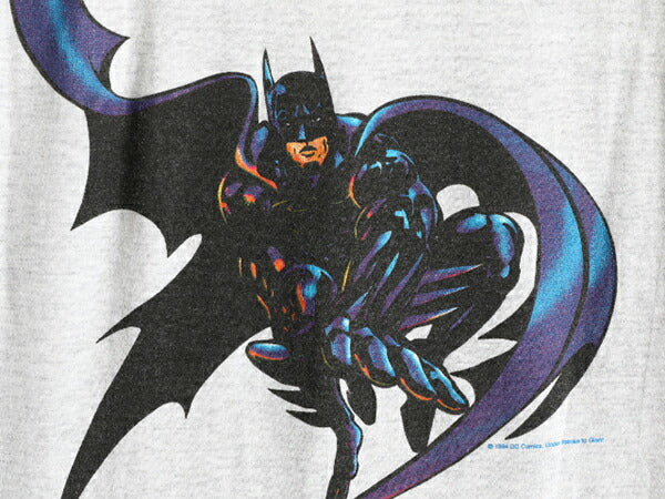 90s USA製 ★ バットマン 両面 プリント Tシャツ メンズ XS レディース S 程/ 90年代 オールド BATMAN オフィシャル GIANT ヒーロー 当時物