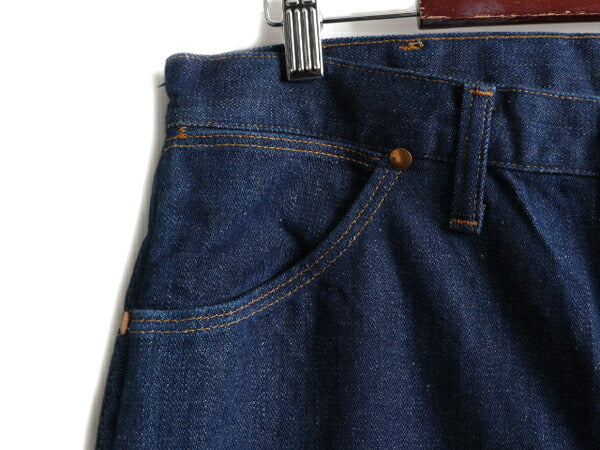 ほぼ デッドストック 濃紺 70s USA製 ★ ラングラー 13MWZ インディゴ デニム パンツ 36 34 / 70年代 Wragler BLUE BELL ジーパン ジーンズ