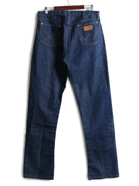 ほぼ デッドストック 濃紺 70s USA製 ★ ラングラー 13MWZ インディゴ デニム パンツ 36 34 / 70年代 Wragler BLUE BELL ジーパン ジーンズ