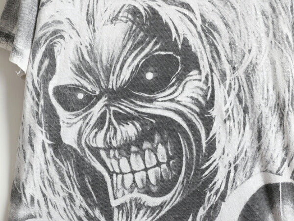 90s ★ アイアンメイデン オールオーバー プリント Tシャツ メンズ L / 90年代 IRON MAIDEN オフィシャル 当時物 バンド シングルステッチ