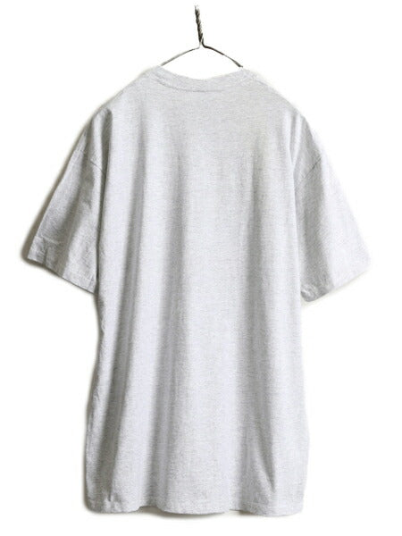 90s USA製 ■ フィッシング ジョーク メッセージ プリント Tシャツ メンズ XL / 90年代 オールド 釣り イラスト 当時物 ヘビーウェイト 灰