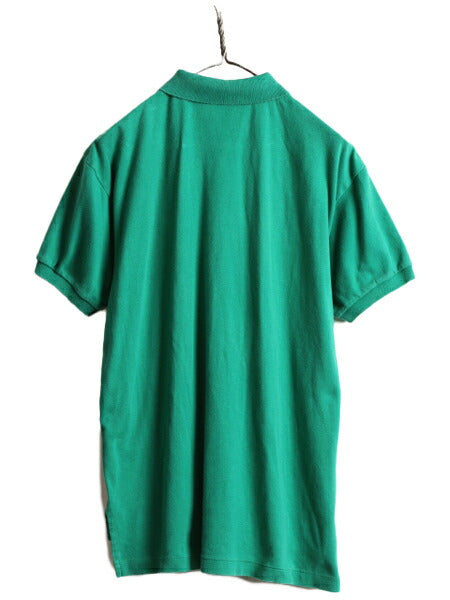 クッキー クレスト 90s ■ ポロ ラルフローレン 半袖 ポロシャツ メンズ M / 90年代 オールド POLO スムース 素材 ストレッチ ワンポイント