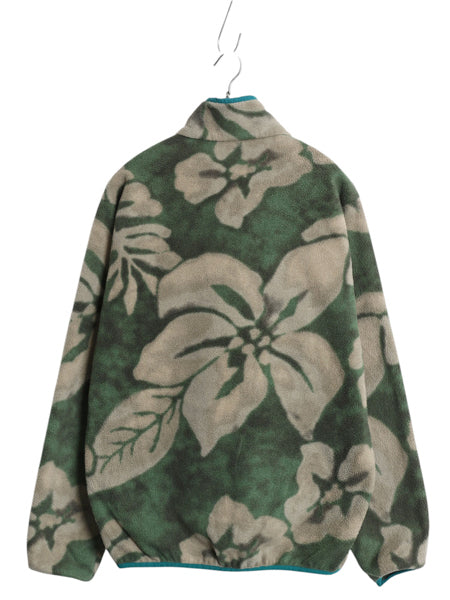 パタゴニア 総柄 ライトウェイト シンチラ スナップT メンズ S 15年製 アウトドア フリース プルオーバー ジャケット ブルゾン ハワイアン