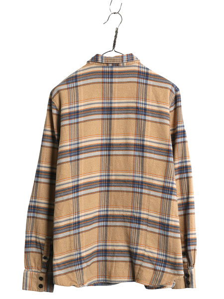 パタゴニア ロングスリーブ フィヨルド 長袖 フランネル シャツ レディース XL / 19年製 オーガニック コットン ネルシャツ 大きいサイズ