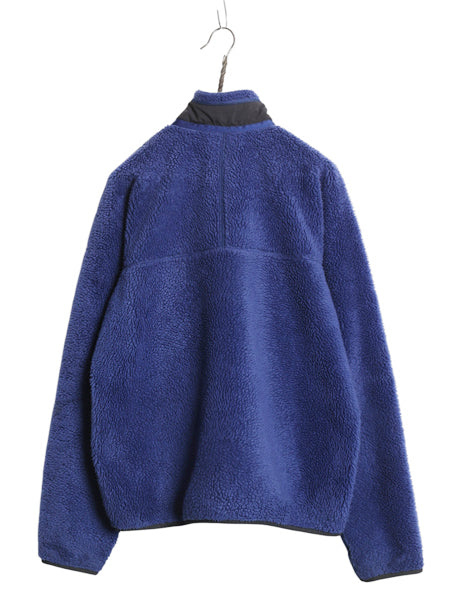 00s ★ パタゴニア レトロX フリース ジャケット メンズ M / 02年製 古着 オールド フルジップ アウトドア パイル ツートン ブルゾン 青