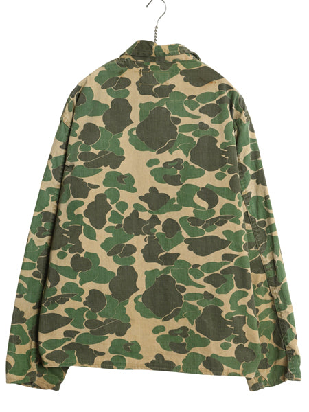 50s 60s Bullseye Bill ダックハンター カモ ハンティング ジャケット メンズ L 程 古着 ヴィンテージ カバーオール コットン ツイル 迷彩