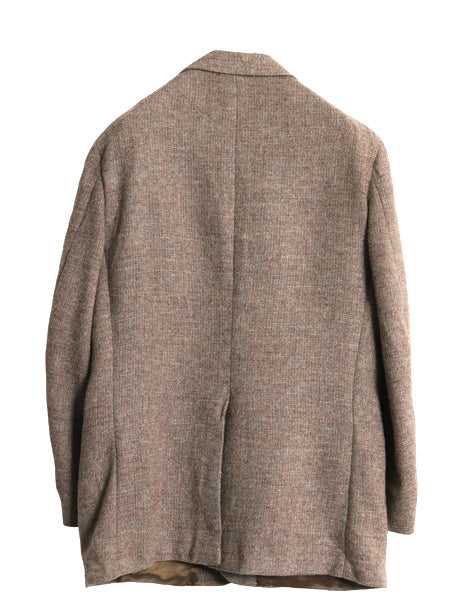 80s USA製 ハリスツイード テーラード ジャケット メンズ M 程/ 旧タグ ヴィンテージ ブレザー ツイード ウール トラッド シンプル 2ボタン