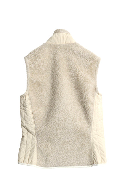 パタゴニア レトロX フリース ベスト レディース М 古着 11年製 フルジップ アウトドア パイル 重ね着 前開き ハイネック 廃盤 ナチュラル