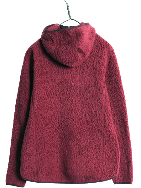 パタゴニア レトロ パイル フーディ ジャケット レディース M 18年製 ボア フリース パーカー アウトドア フルジップ ブルゾン ジャンパー