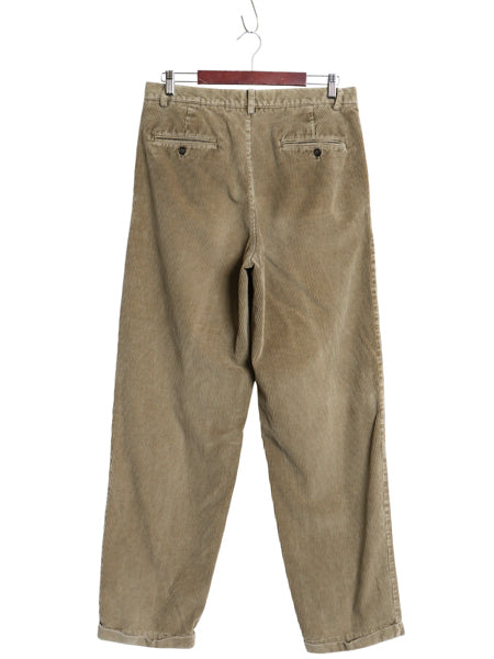 00s オールド ギャップ 太畝 コーデュロイ パンツ メンズ 33 34 / ストレート ツータック コットン スラックス ボトムス 裾ダブル ゆったり