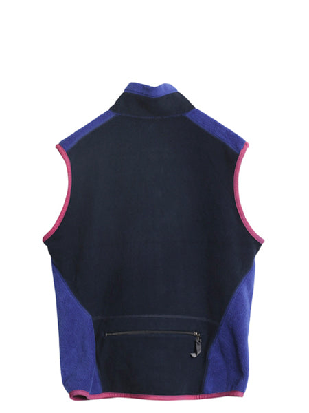 90s USA製 パタゴニア フライヤー ベスト メンズ M / オールド 97年製 フルジップ ハイネック フリース PEF キャプリーン 重ね着 前開き 青