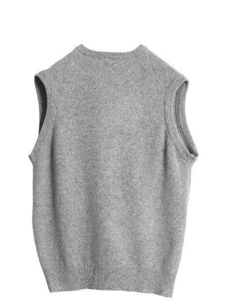 80s USA製 エルエルビーン ラム ウール ニット ベストメンズ レディース M 古着 ヴィンテージ Vネック プルオーバー セーター 無地 重ね着