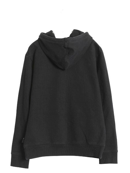 パタゴニア プリント スウェット フード パーカー メンズ S / 19年製 トレーナー ストレッチ プルオーバー ヘビーウェイト ブラック 裏起毛