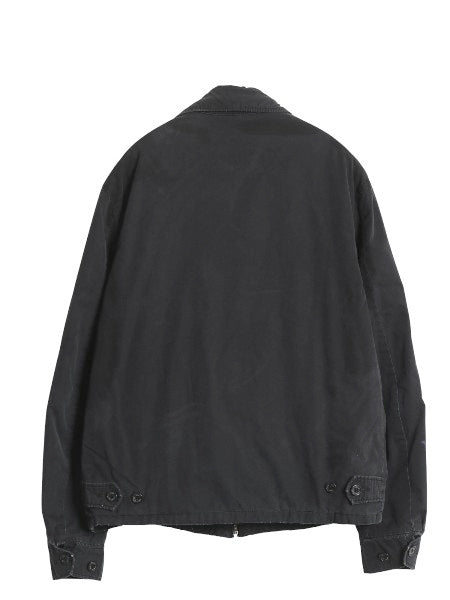 ポロ ラルフローレン 中綿 コットン スイングトップ ジャケット メンズ S フルジップ ブルゾン チェック フランネル ライナー付き ブラック