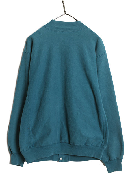 90s USA製 ★ チャンピオン リバースウィーブ スナップ カーディガン メンズ L / 古着 スウェット トレーナー ポケット付き 前開き 目付き