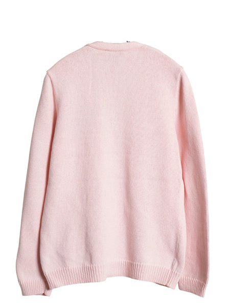 00s ローレン ラルフローレン コットン ニット カーディガン レディース L / オールド ポロ セーター 重ね着 前開き 羽織り ワンポイント