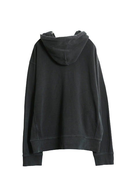 00s ポロ ラルフローレン フルジップ 鹿の子 フード パーカー メンズ XL / オールド スウェット トレーナー ワンポイント 大きいサイズ 黒