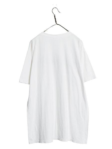 90s 企業 ロゴ プリント 半袖 Tシャツ メンズ XL 当時物 オールド ヘビーウェイト コットン ミルキーウェイ チョコレート 大きいサイズ 白