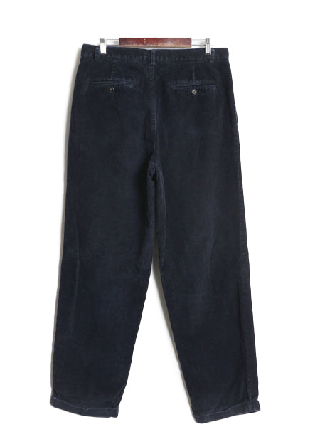 00s オールド ギャップ 太畝 コーデュロイ パンツ メンズ 34 32 / ストレート ツータック コットン スラックス ボトムス 裾ダブル ゆったり