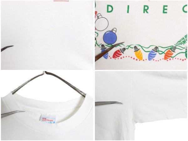 90s ★ DELL ロゴ イラスト プリント 長袖 Tシャツ メンズ XL / 古着 オールド 企業物 当時物 コンピューター 雑誌 ロンT 大きいサイズ 白