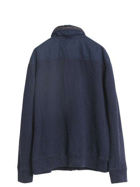 00s ポロ ラルフローレン コットン 切替 スウェット ジャケット メンズ XL / 古着 オールド フルジップ 収納 フード パーカー 大きいサイズ