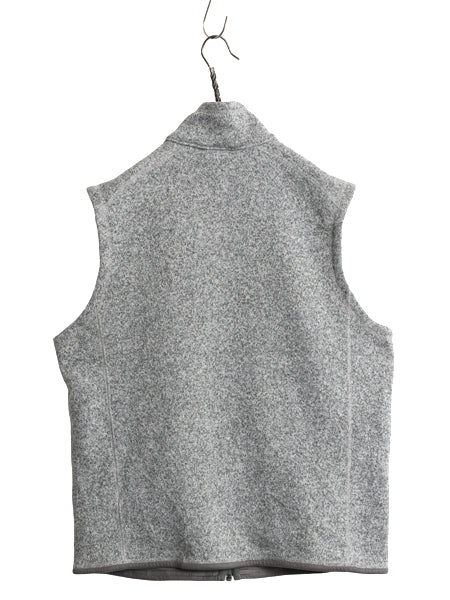 パタゴニア ベターセーター ベスト メンズ L / 古着 15年製 フリース セーター 前開き フルジップ アウトドア ハイネック 重ね着 霜降り 灰