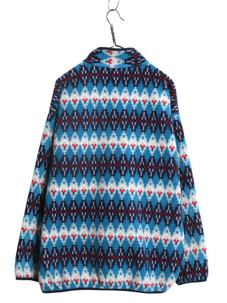 パタゴニア 総柄 シンチラ スナップT メンズ XL / 16年製 アウトドア プルオーバー フリース ジャケット ブルゾン ジャンパー 大きいサイズ