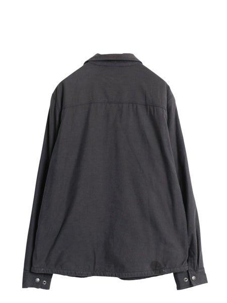 ノースフェイス シャツ ジャケット メンズ L アウトドア ブルゾン ジャンパー コットン ボア パイル フリース ライナー付き 長袖シャツ 灰