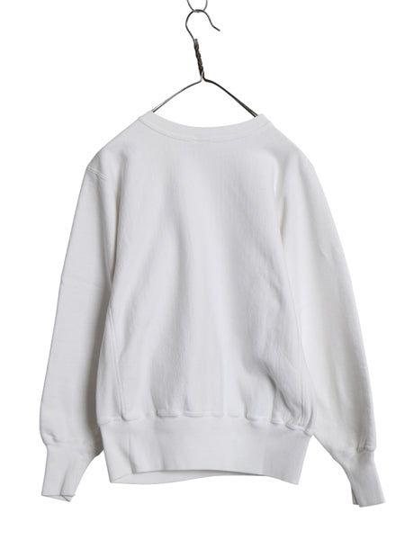 90s USA製 ★ チャンピオン リバースウィーブ スウェット メンズ M / オールド トレーナー ワンポイント ヘビーウェイト 裏起毛 目付き 白