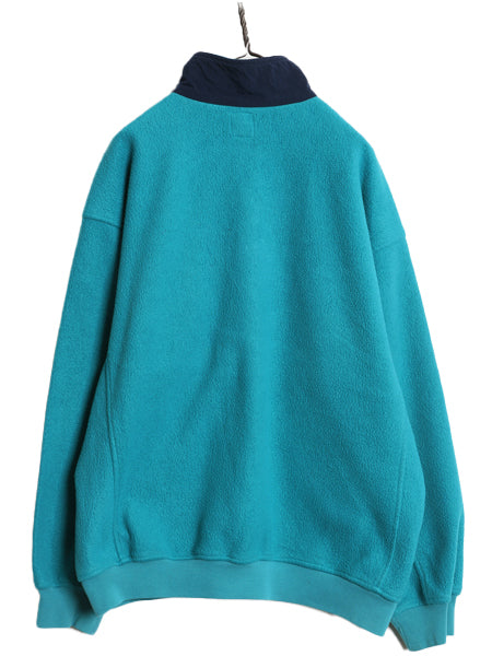 90s オールド ギャップ ハーフジップ フリース ジャケット メンズ XL / 古着 プルオーバー ブルゾン ジャンパー ポケット付き 大きいサイズ