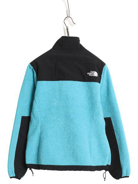 ノースフェイス デナリ ジャケット レディース S アウトドア フリース ナイロン フルジップ ブルゾン ハイネック アウター ツートン 黒 青