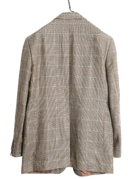デッドストック ブルックスブラザーズ テーラード ジャケット メンズ L 程 新品 ウール カシミヤ ブレザー 千鳥格子 チェック マルチカラー