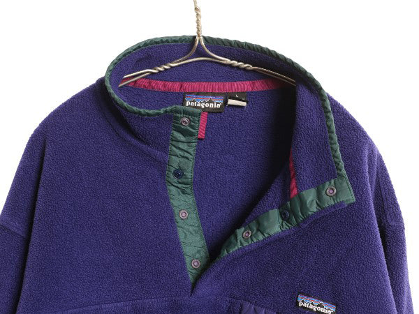 90s パタゴニア スナップT メンズ L 古着 94年製 オールド アウトドア フリース ジャケット プルオーバー ブルゾン ジャンパー ハイネック
