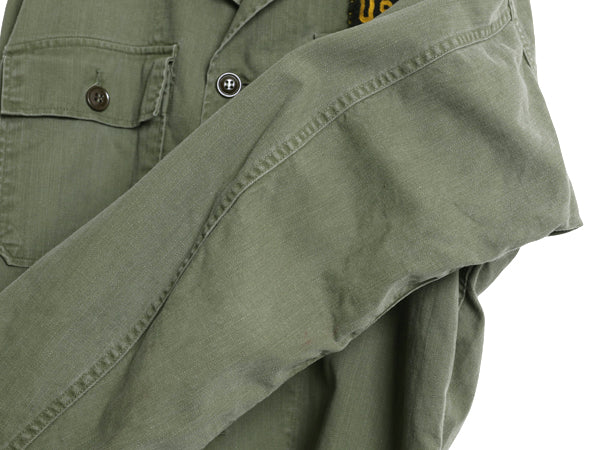 40s ★ 米軍実物 US ARMY M-47 HBT ユーティリティ シャツ ジャケット メンズ M / 古着 ヴィンテージ ミリタリー ヘリンボーン カーキ 軍物