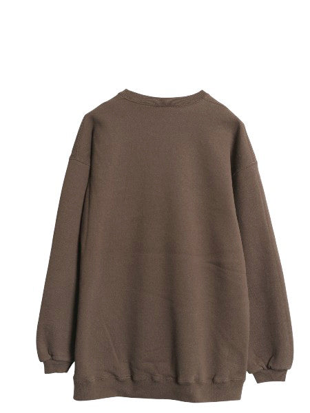 90s USA製 ラッセル 無地 スウェット メンズ レディース XL オールド トレーナー 裏起毛 ワンポイント ブランク 大きいサイズ トップス 茶