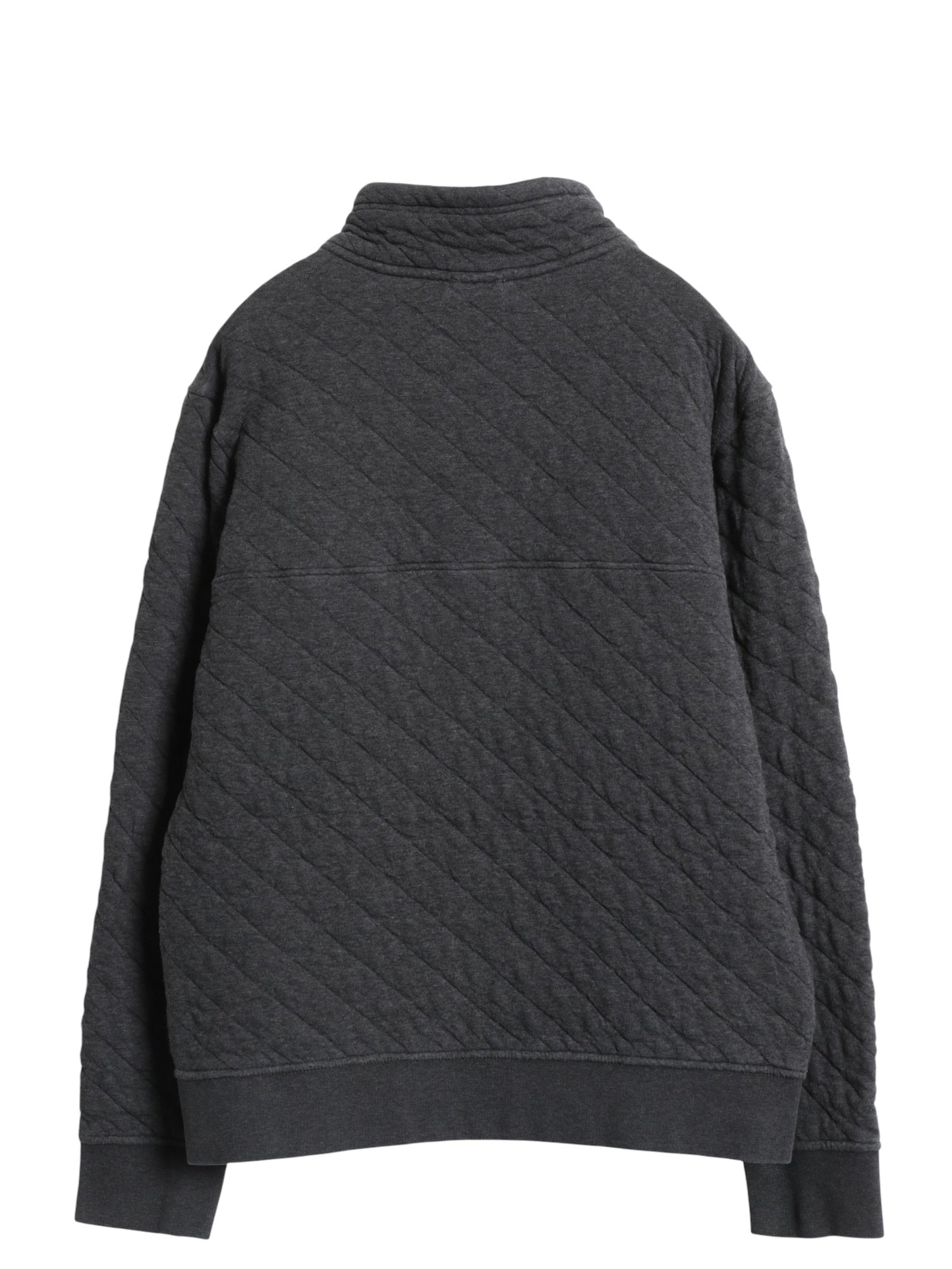 パタゴニア オーガニック コットン キルト スナップT メンズ М 程/ 17年製 プルオーバー キルティング ジャケット ジャンパー ブルゾン 灰