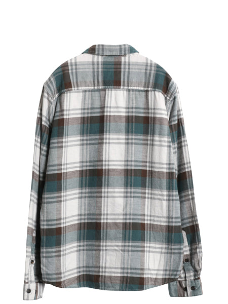 パタゴニア ロングスリーブ フィヨルド 長袖 フランネル シャツ メンズ М / 古着 19年製 チェック ネルシャツ 長袖シャツ マルチカラー