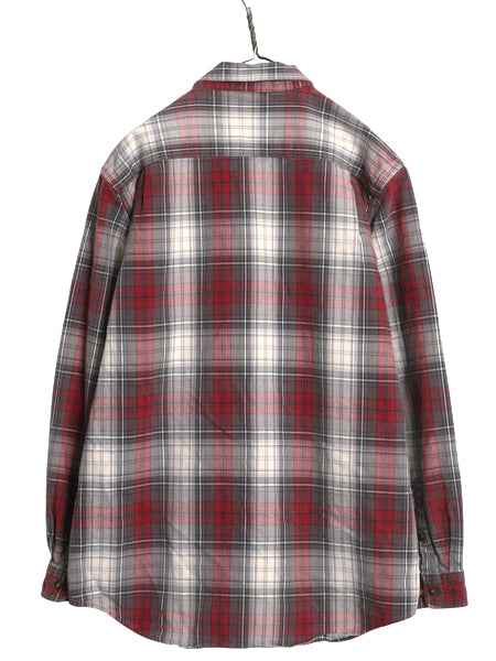 US企画 カーハート チェック 長袖 ヘビー フランネル シャツ メンズ XL / ワーク ネルシャツ ヘビーウェイトコットン 大きいサイズ 廃盤