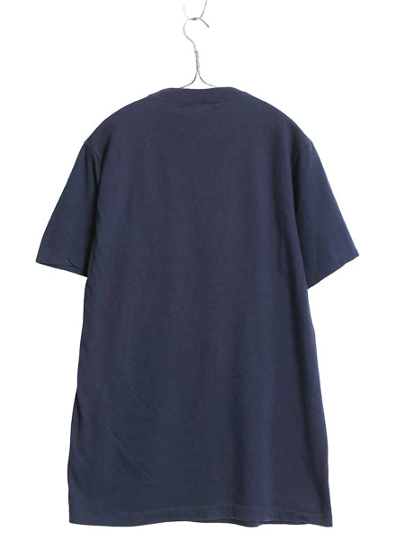 70s JCペニー ポケット付き 無地 半袖 Tシャツ メンズ L 小さめ M / ヴィンテージ ペニーズ ポケT 耳付き ブランク トップス カットソー 紺